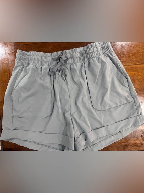 Apana Pants - Apana Light Gray Athletic Drawstring Shorts